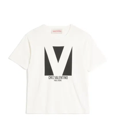 VALENTINO VALENTINO CHEZ VALENTINO-PRINTED CREWNECK T-SHIRT
