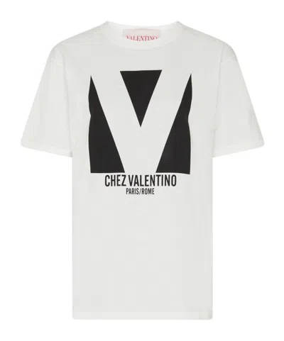 Valentino " Print T-shirt In White