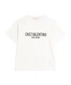 Valentino Cotton Crew-neck T-shirt In White