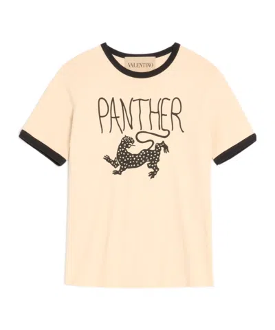 VALENTINO VALENTINO PANTHER PRINTED CREWNECK T-SHIRT