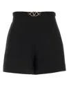 Valentino Black Crepe Couture Shorts