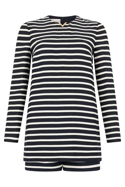 VALENTINO SHORT STRIPED SUIT.