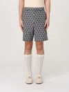 Valentino Geometric Pattern Bermuda Shorts In Blue