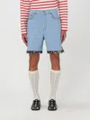 Valentino Tailored Shorts With Floral Trim And Pockets