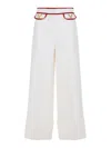 Valentino Wide-leg Trousers In Wool-silk Blend