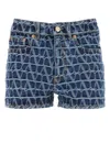 Valentino Garavani Toile Iconographe Denim Shorts