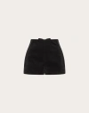 VALENTINO VALENTINO SHORTS AUS SAMT FRAU SCHWARZ 48