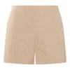 Valentino Toile Iconographe Straight Hem Shorts In Beige