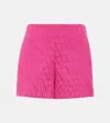 Valentino Vlogo Toile Iconographe Shorts In Pink