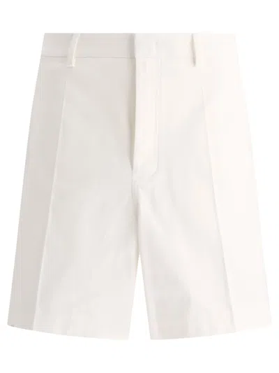 Valentino Shorts With Rubberised V Detail In White