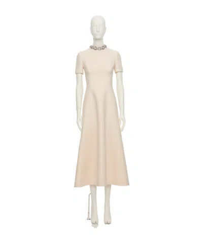 Valentino Short-sleeved Dress In Brown