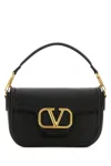 Valentino Garavani Garavani Alltime Grainy Calfskin Shoulder Bag Woman Black Uni