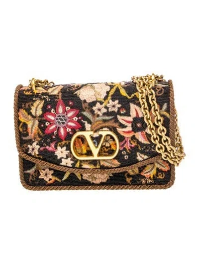 Pre-owned Valentino Garavani Shoulder Bag In Brown
