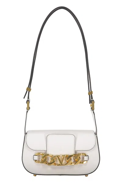 Valentino Garavani Shoulder Bag In Leather In White