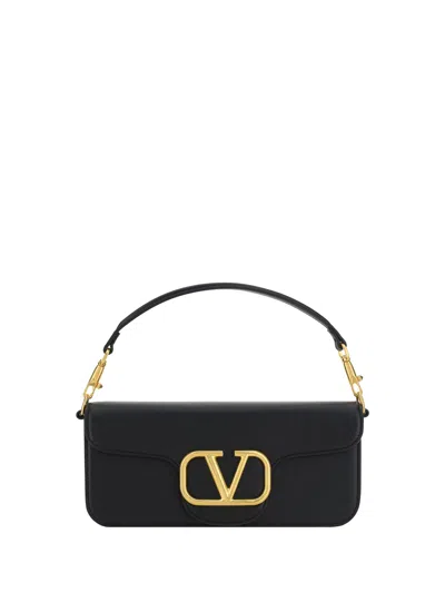 Valentino Garavani Shoulder Bag | Loco' | Vitello/antique B In Black