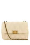 Valentino Garavani Ivory Nappa Leather Large Quiltie 67 Shoulder Bag