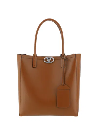 Valentino Garavani Shoulder Bag In Tobacco