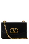 Valentino Garavani Garavani Vain Shoulder Bag In Shiny Calfskin Woman Black Uni