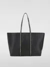 Valentino Rockstud Tote Bag In Black
