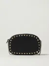 Valentino Borsa A Tracolla Rockstud In Pelle Nera Donna