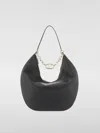 Valentino Vlogo Moon Zip-up Maxi Shoulder Bag In Black