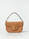 Valentino Structured Leather Shoulder Bag With Gold Hardware In Leather