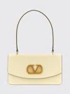 Valentino Garavani  Garavani Vain Bag With Handle In Shiny Calfskin Woman Butter Uni In Neutral