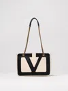 Valentino Viva Superstar Bag Butter And Black In Yellow Cream