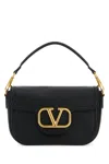 Valentino Shoulder Bag With Elegant Gold Hardware And Luxurious Finish In Nero