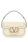 Valentino Women's Ivory Leather Alltime Shoulder Bag