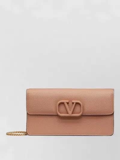 Valentino Garavani Shoulder Bag Wallet Chain Vlogo Signature In Yellow