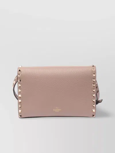 Valentino Garavani Shoulder Bag With Adjustable Strap And Gold Hardware In Brown