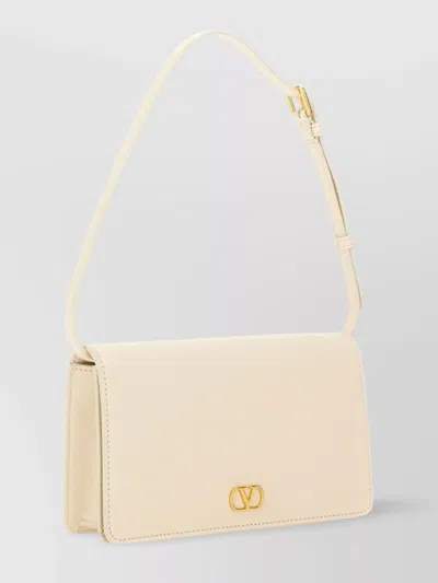 Valentino Garavani Shoulder Bag With Adjustable Strap And Gold-tone Hardware In Neutral