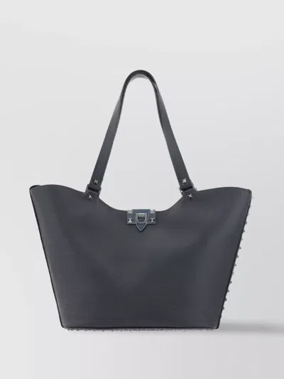 Valentino Garavani Shoulder Bag With Studded Detailing And Metal Hardware