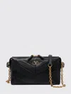 Valentino Garavani Panthea Small Shoulder In Nappa Leather With Chevron Pattern Bags In Black