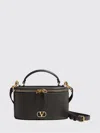 Valentino Garavani Vlogo Signature Grained Leather Vanity Bag In Black