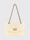 Valentino Garavani  Garavani Djuna Medium Chain Bag In Nappa Leather Woman Butter Uni In Black