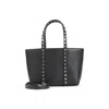 Valentino Rockstud Mini Tote In Hammered Leather