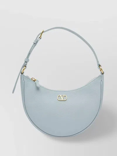 Valentino Garavani Shoulder Bags With Adjustable Strap And Gold-tone Hardware In Blue
