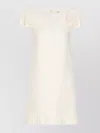 Valentino Ruffled Wool And Silk-blend Crepe Mini Dress