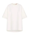 Valentino Shoulder-off Short-sleeved T-shirt In White