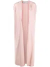 Valentino Gilet With Side Slit In Pink