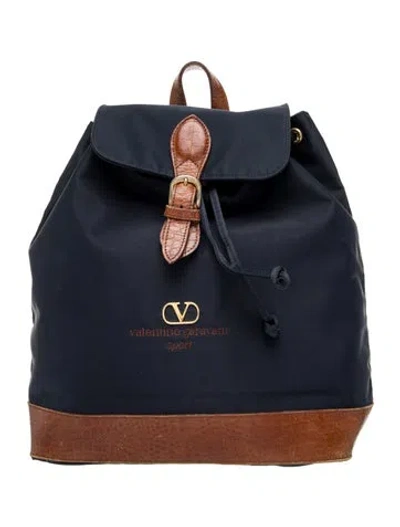 Pre-owned Valentino Garavani Signature Backpack In Multi