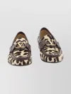 Valentino Signature Loafers Animalier Pattern In Animal Print