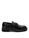 Valentino Signature Loafers In Black