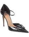 Valentino Signature Patent Leather Pump In Black