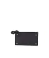 Valentino Signature Rockstud Embellishment Wallet In Black