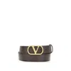 Valentino Signature Vlogo Belt In Brown