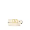 Valentino Signature Vlogo Belt In White