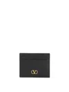 Valentino Signature Vlogo Card Case In Black